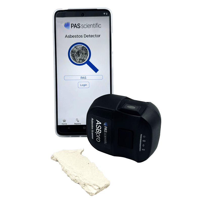 Foto del  rilevatore portatitle amianto ASB pro